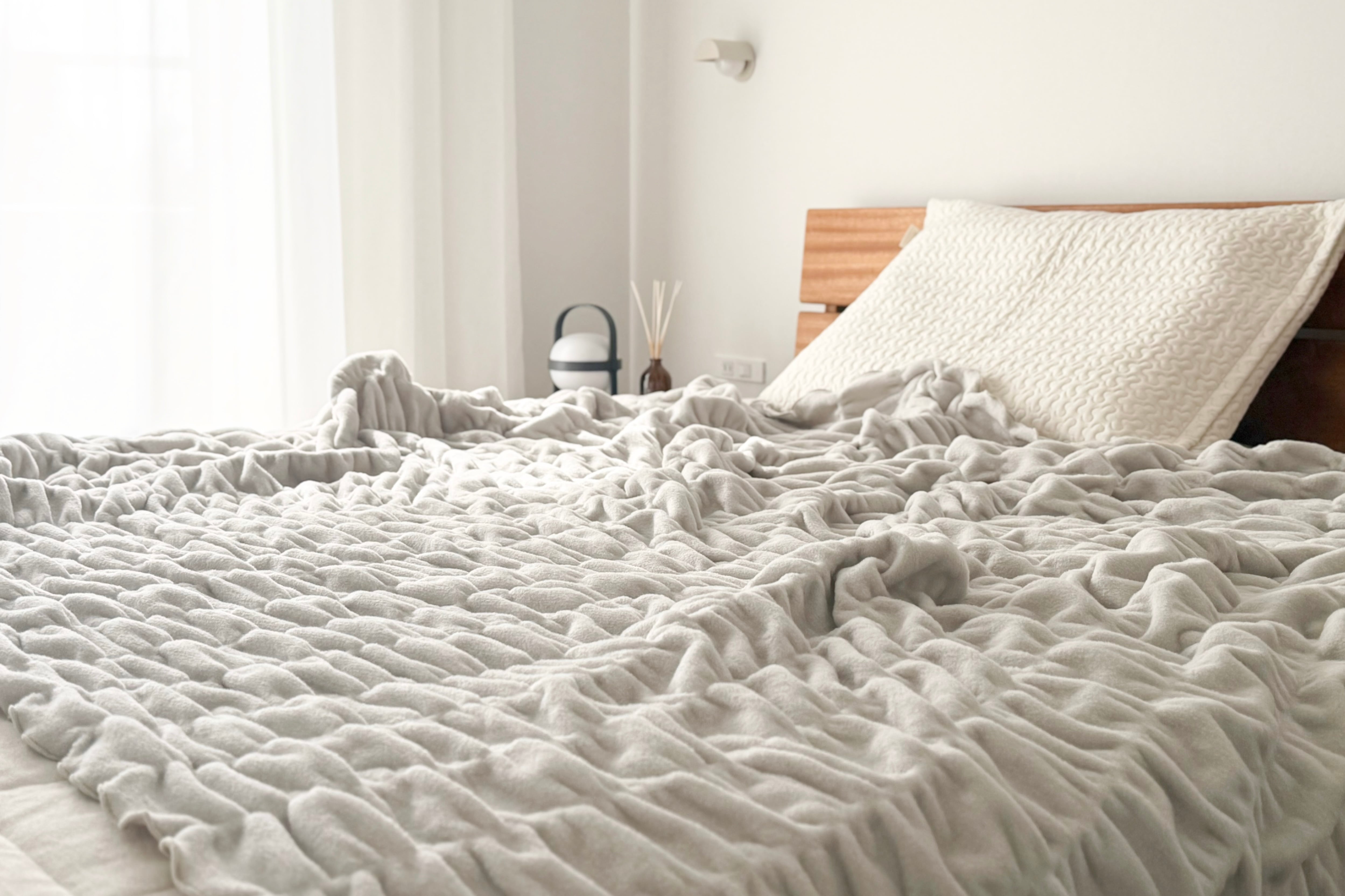 冬だけの限定販売／ fuwafuwa くしゅっとやわらかコットン毛布