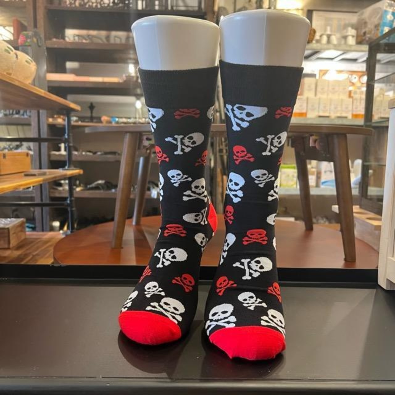 TOPANGA SOCKS Men's　SKULL　靴下　メンズソックス　スカル　ドクロ　足元ファッション　プチギフト