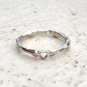 bone ring HEART SILVER925 #01010-sv　骨ハートリング/シルバー925