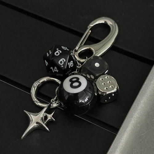 dice charm key ring　ダイスチャームキーリング　J1724