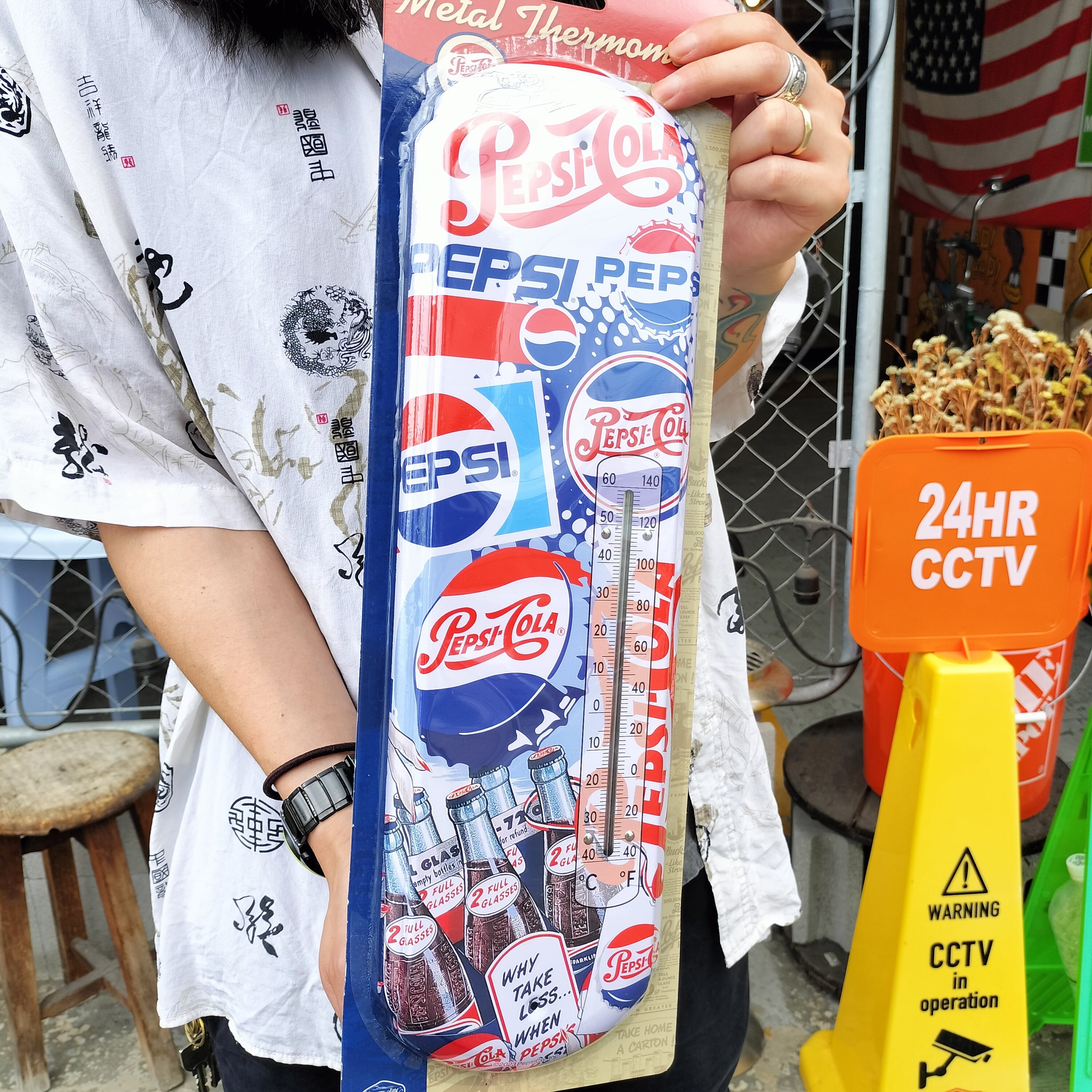 ビッグサイズ USアドバタイジング サーモメーター/pepsi ペプシコーラ 