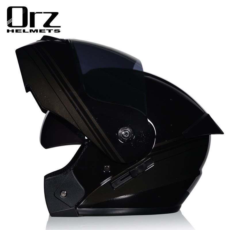 ORZ フルフェイスダブルレンズインナーバイザー付き シールド2枚付き ORZバイクヘルメット システムヘルメット ダブルシールド フルフェイス
