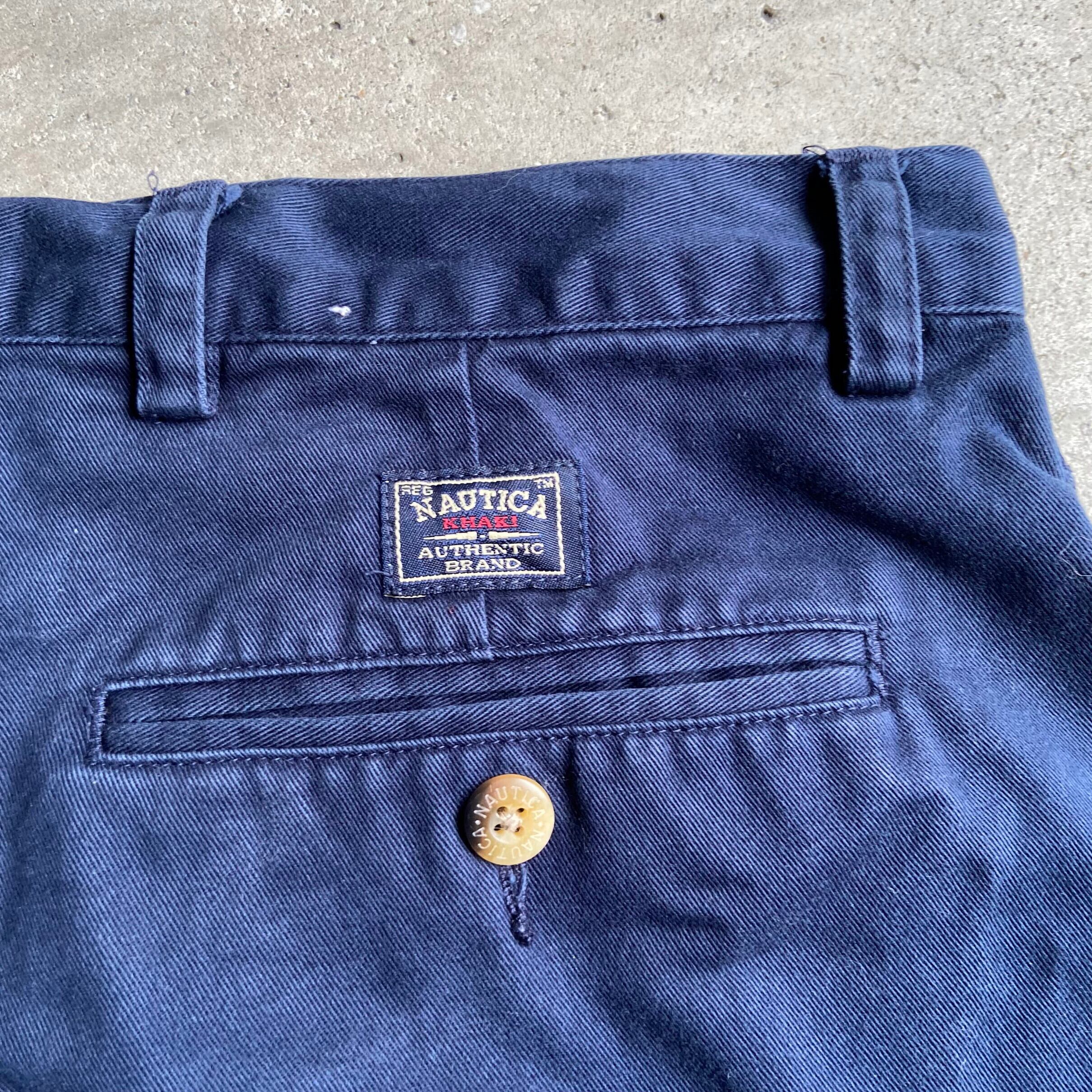90年代 NAUTICA ノーティカ ツータック チノパンツ コットンパンツ