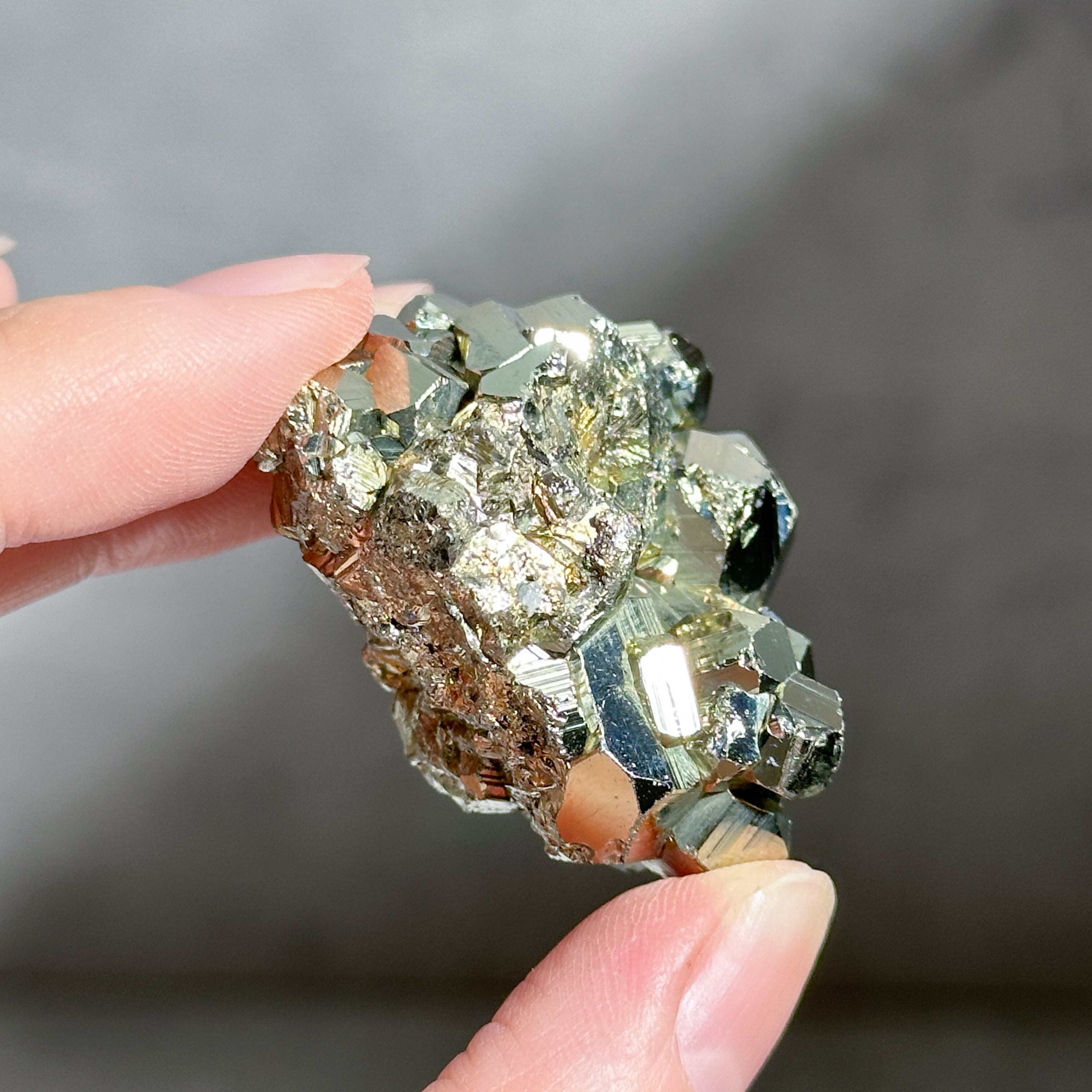 パワーストーン　パイライト パイライト クラスター (約30〜50g前後) 原石 黄鉄鉱 ペルー