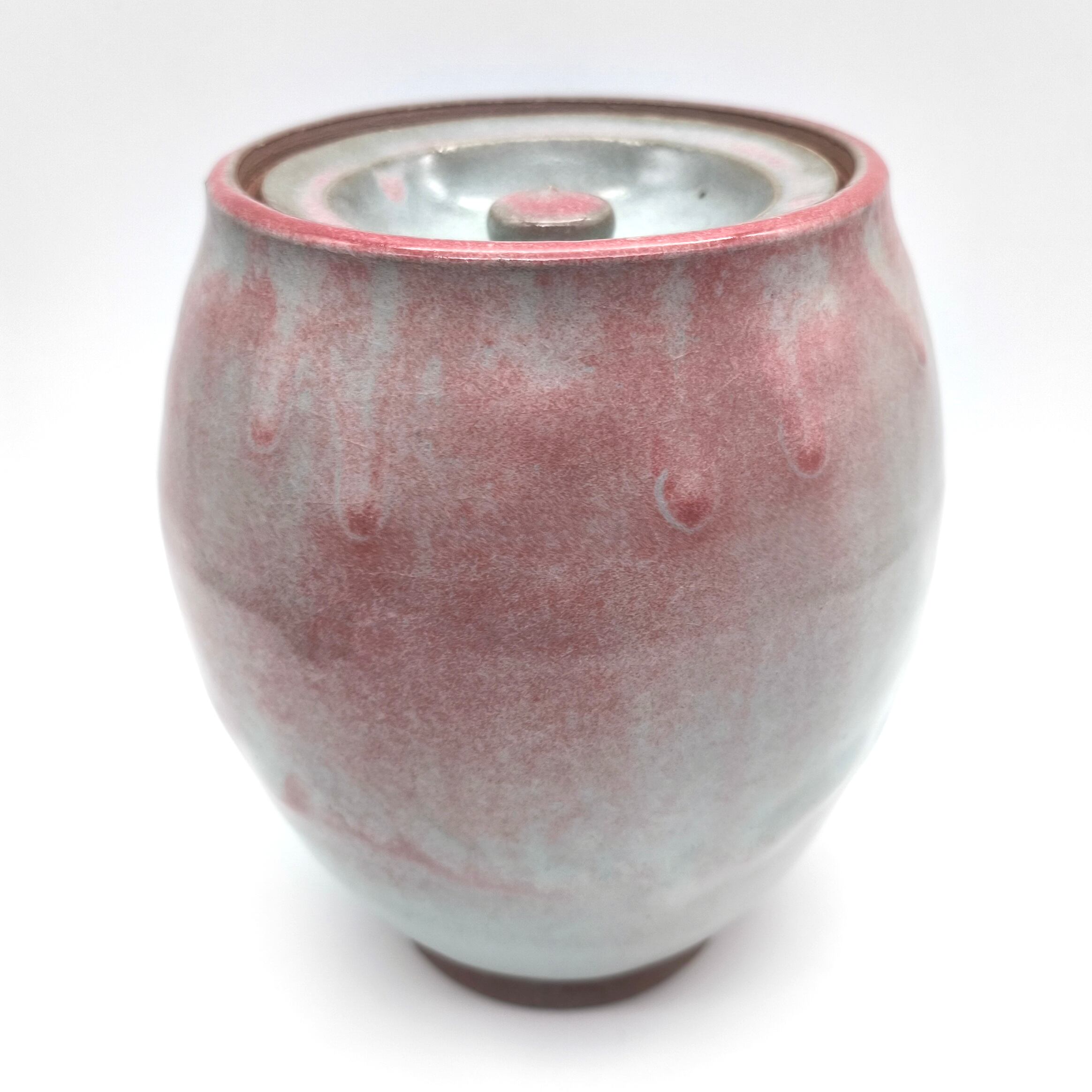 Ｒ５６６　建水　金属製『金谷宗林造』『瓔珞彫』『茶こぼし』　共箱　茶道具 R566 建水 金属製『金谷宗林造』『瓔珞彫』『茶こぼし』 共箱