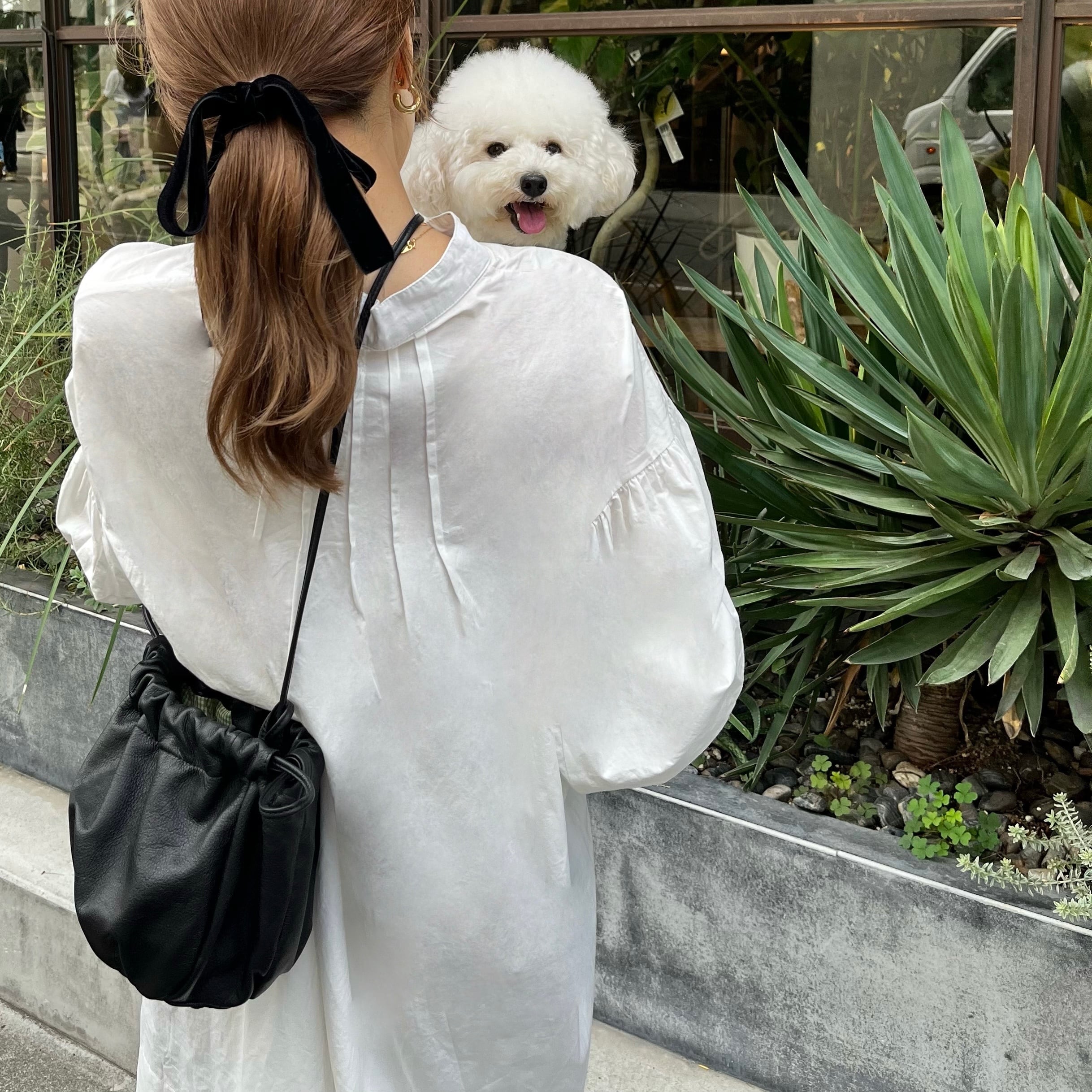 DOLLY BAG / color black 裏地2種類 | Mima Hi Seven - 本皮を使用した