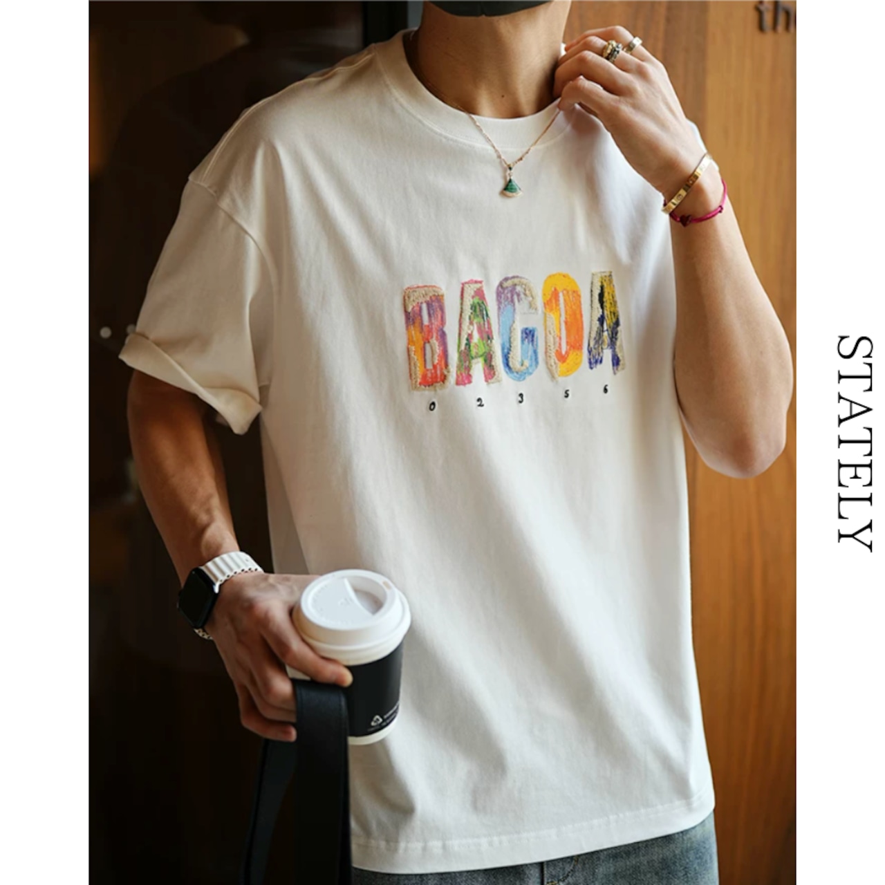 BAGOA Art ロゴ Tee/2color_T233・画像3