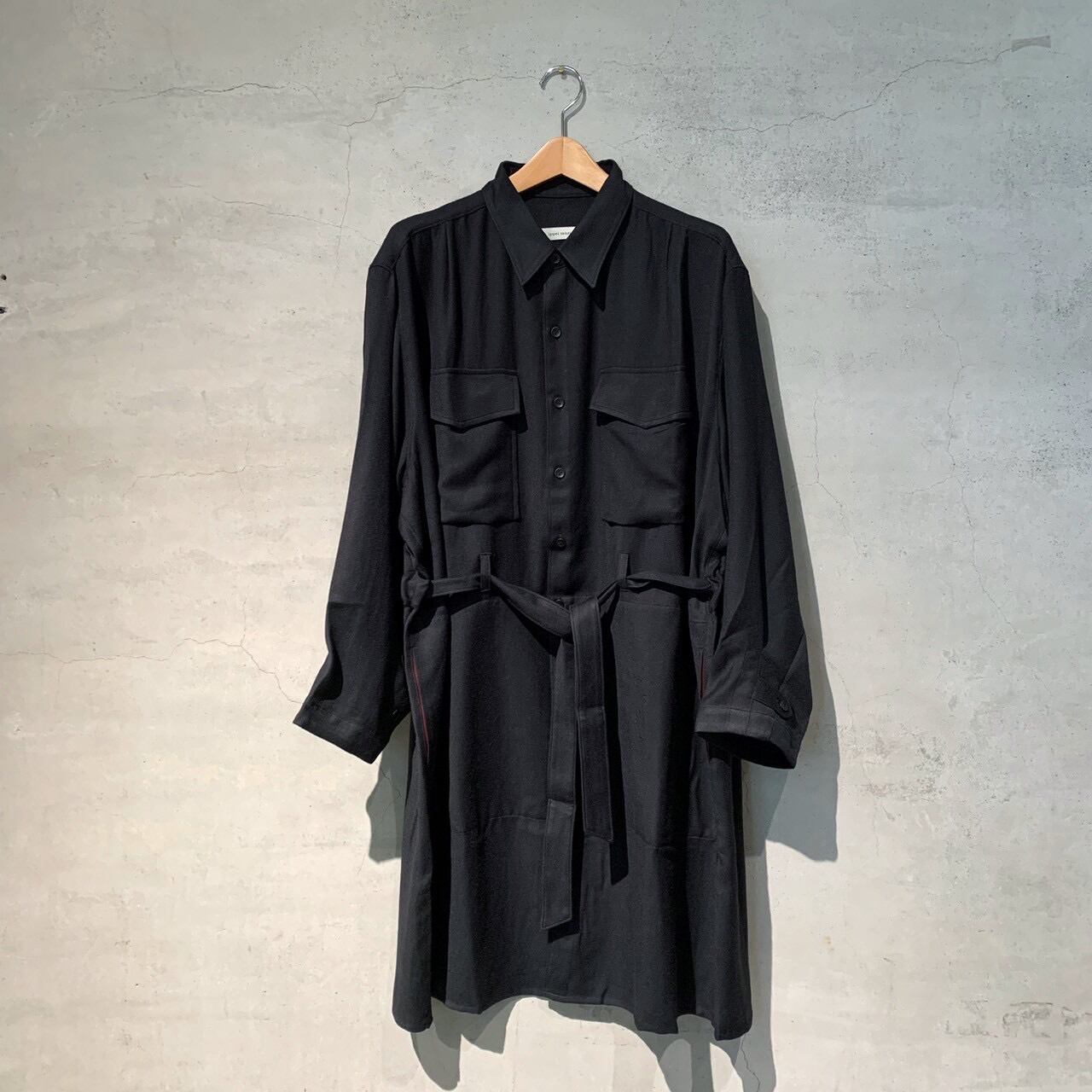 ippei takei ブラック シャツコート ippei takei】shirts coat/black/2422-906b | eighty88eight