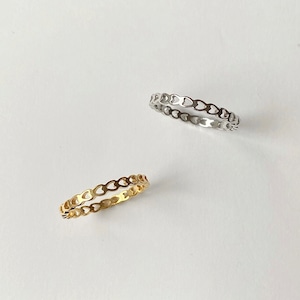 2mm プチハート ライン リング MR172