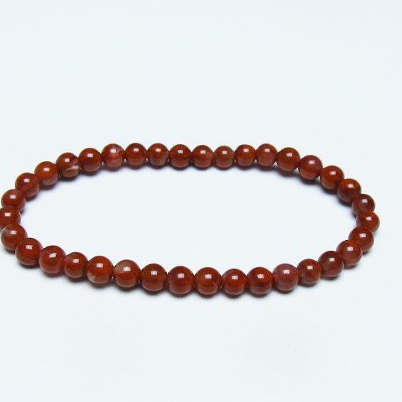 ナンホーンアゲート ブレスレット 5mm 南紅瑪瑙 ブレス 一点物 [M便 1/10] 111-42249