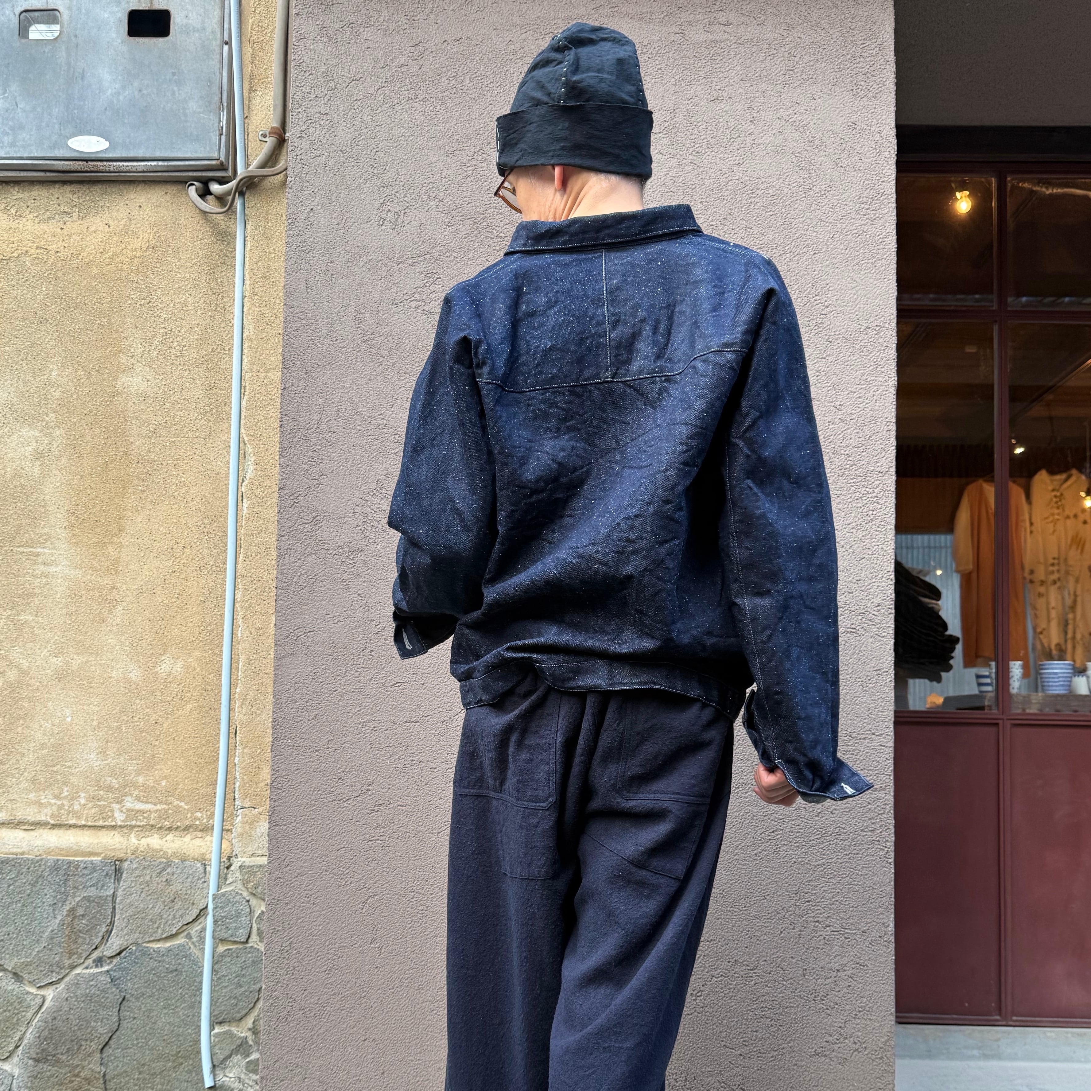 MITTAN JK-75 OC大麻デニムジャケット 紺 | Routes*Roots