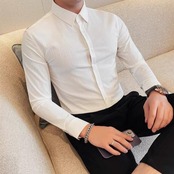 formal black shirt tops 00296