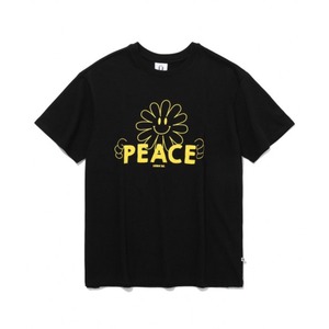 [ISUTKUNST] Peace Face T-Shirt_Black 正規品 韓国ブランド 韓国通販 韓国代行 韓国ファッション Tシャツ