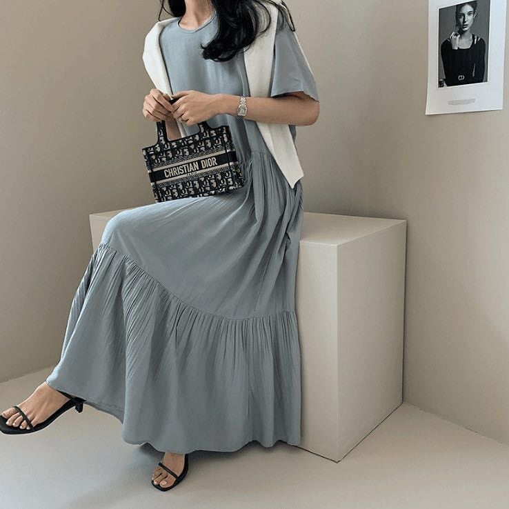 ギャザーティアードワンピース 677 Lurila