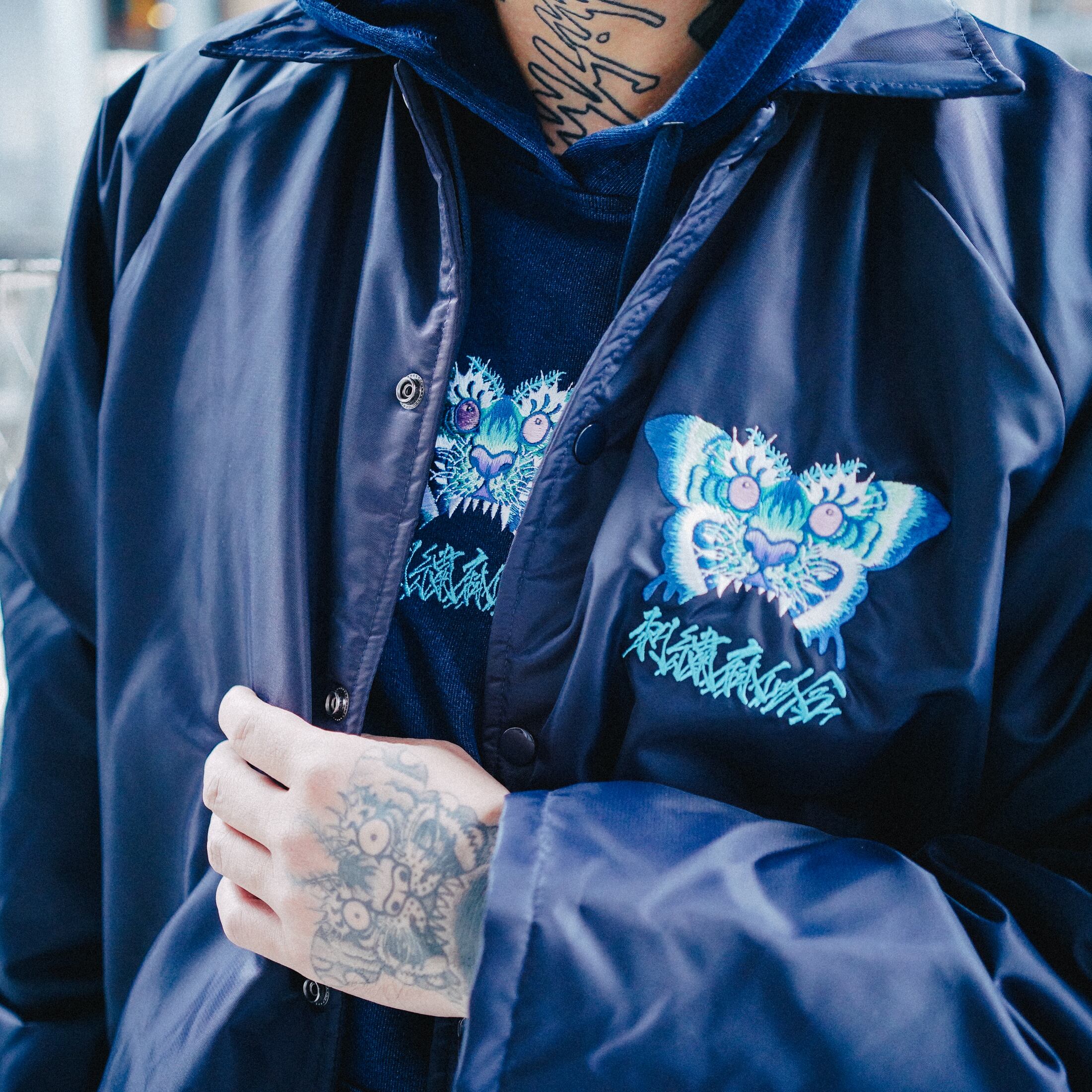 蛾虎刺繍パーカーデニム【12.2オンス】 | SHISHUMANIA ONLINE STORE