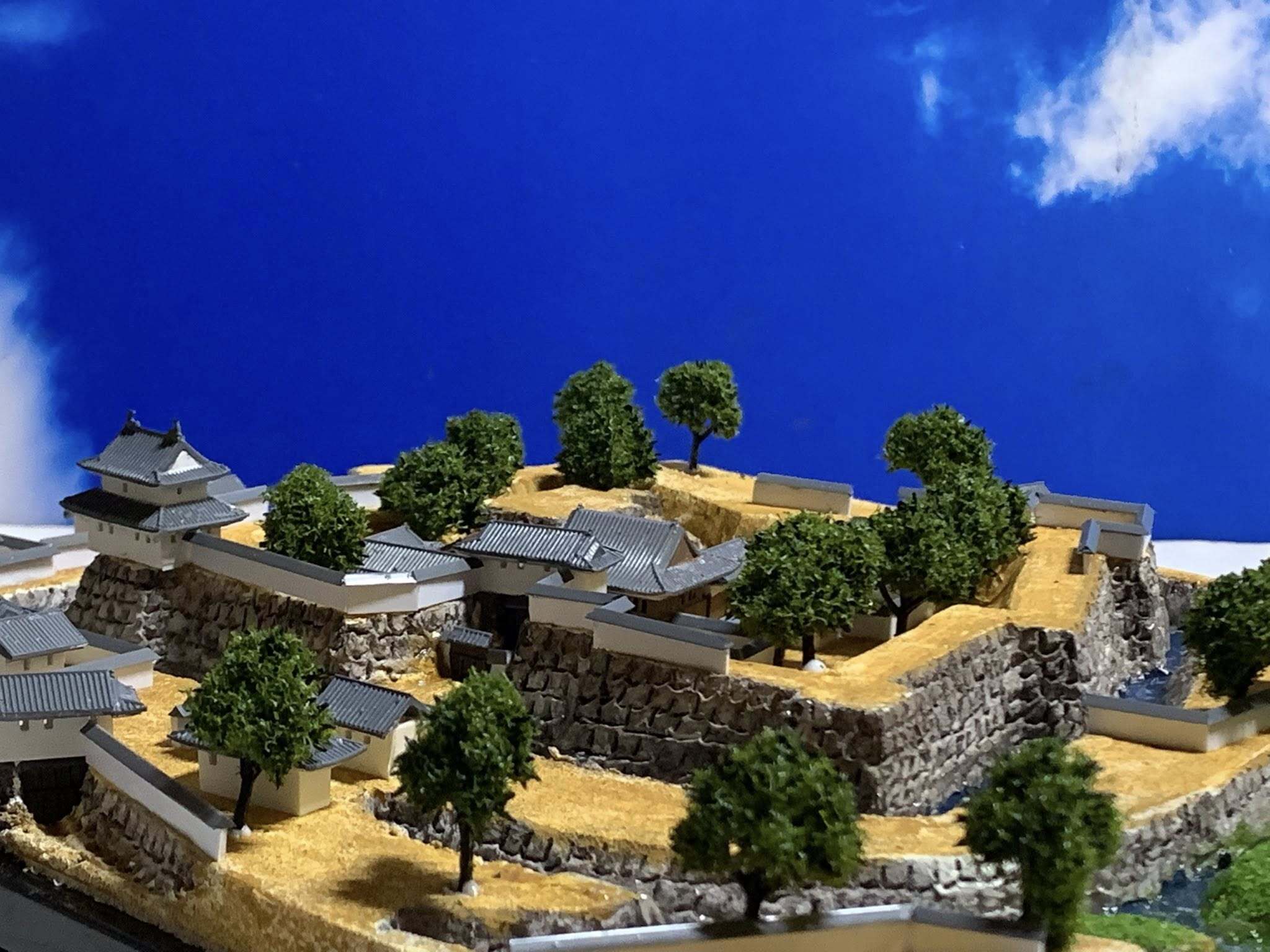 059完成品□姫路城 1/500 城コレ ケース付き サイズ(W113×D92×H113mm