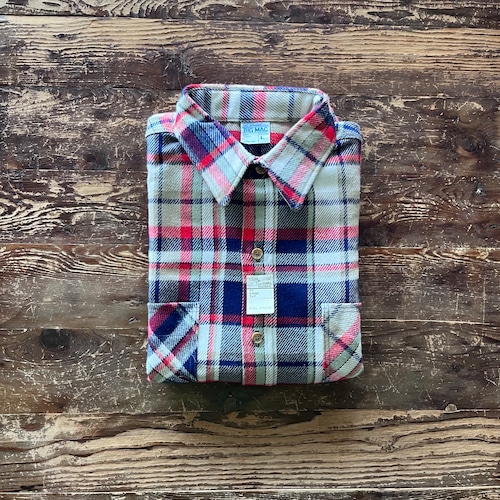 1970’s “BIG MAC” Cotton heavy flannel shirt made in USA・LT