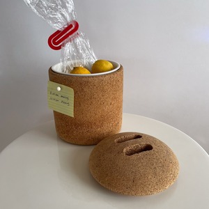 60s mcm cork jar
