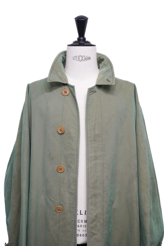 ~50's "BURBERRYS" "Tamamushi" C100 One Panel Raglan Sleeve Balmacaan Coat