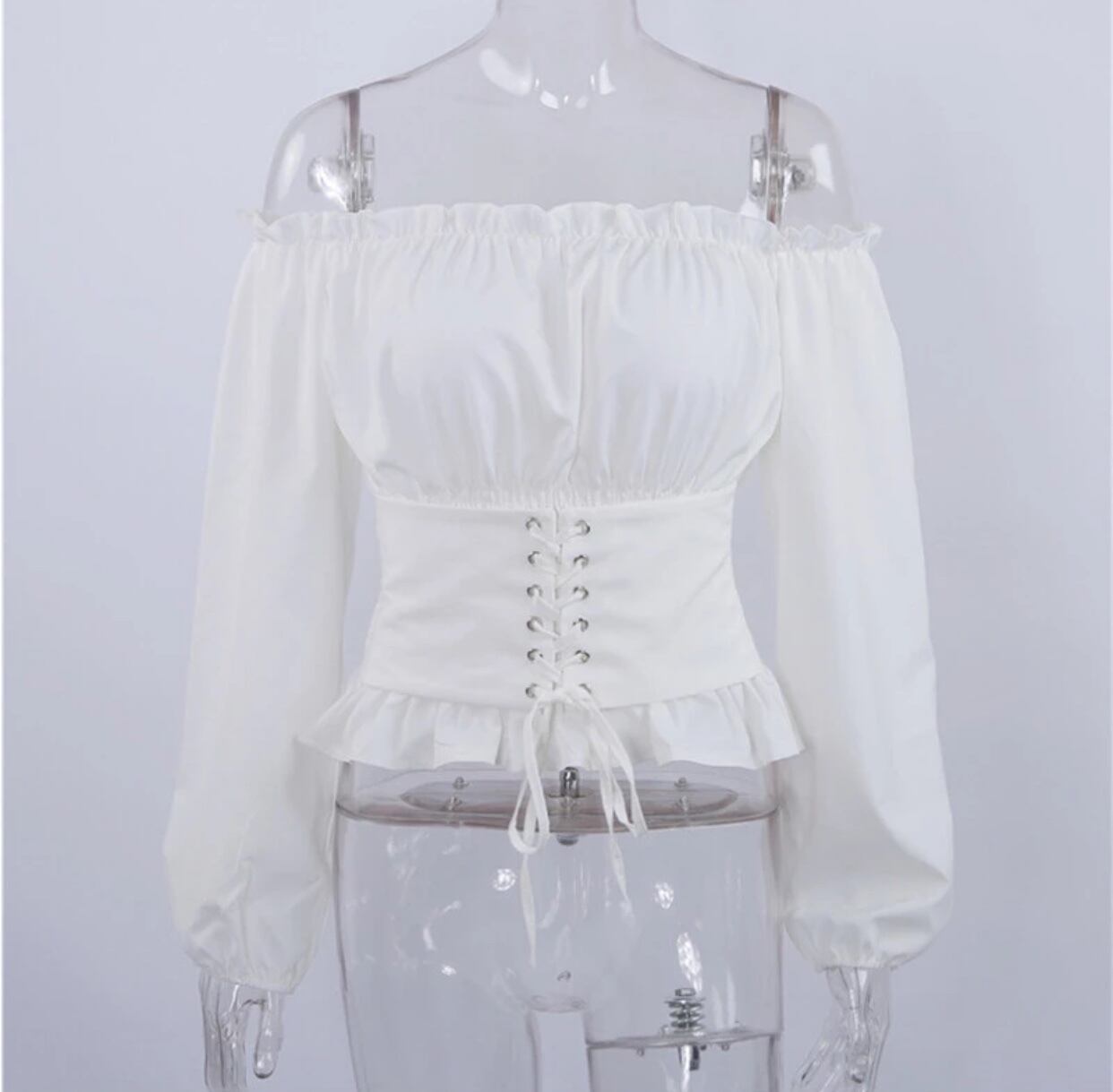 オフショルダーコルセットトップス | whiteheavenbeach
