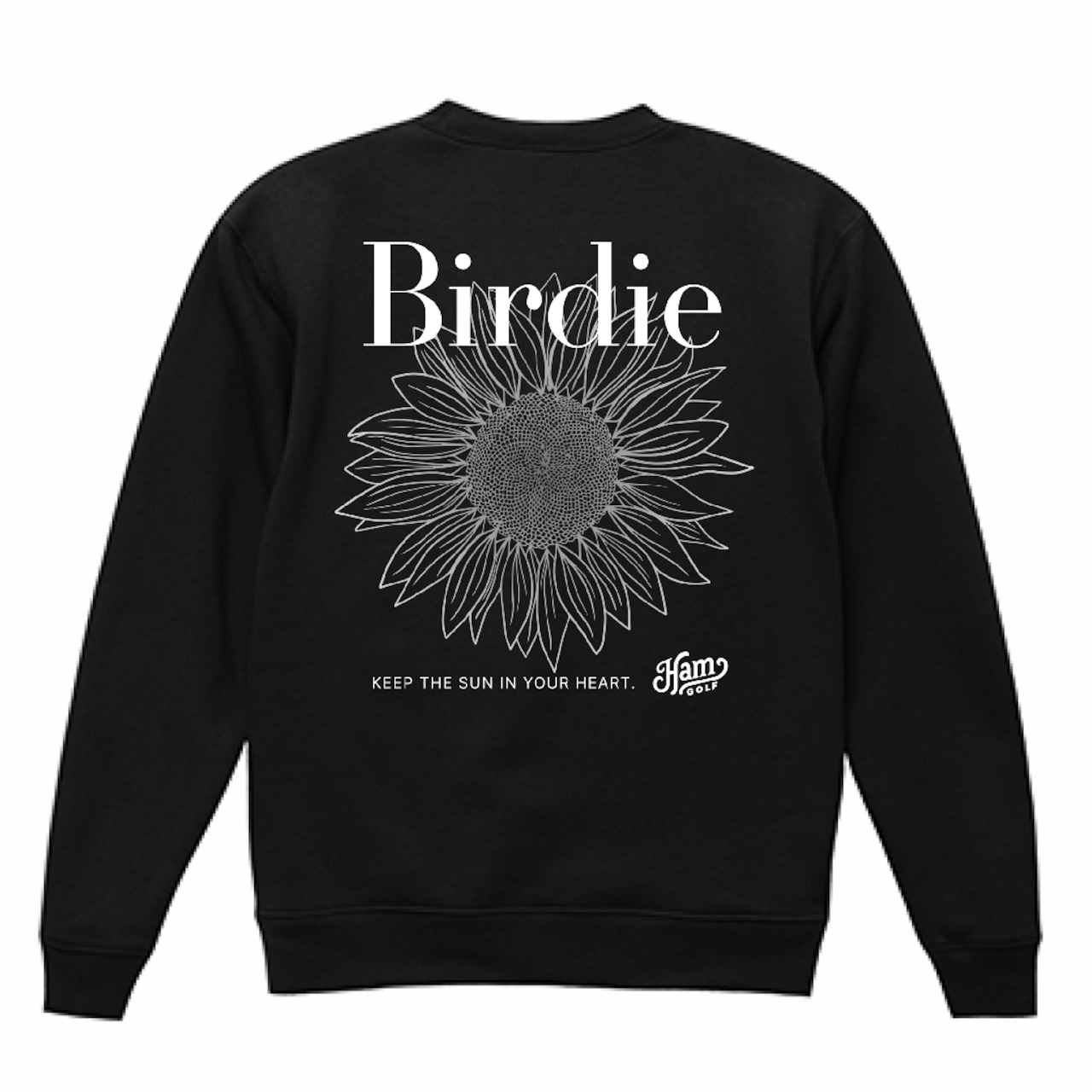 BIRDIE SUNFLOWER WOOL LINING SWEAT/BK
