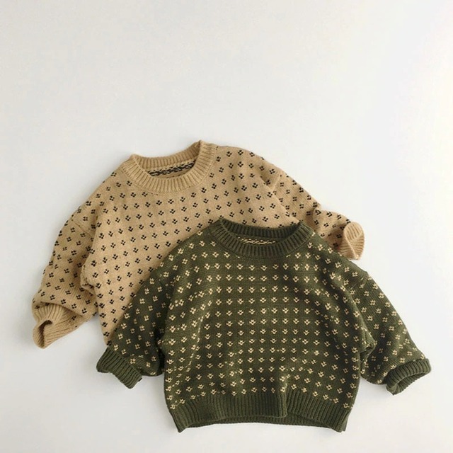 ＜AW＞ AS2324 flower pt knit
