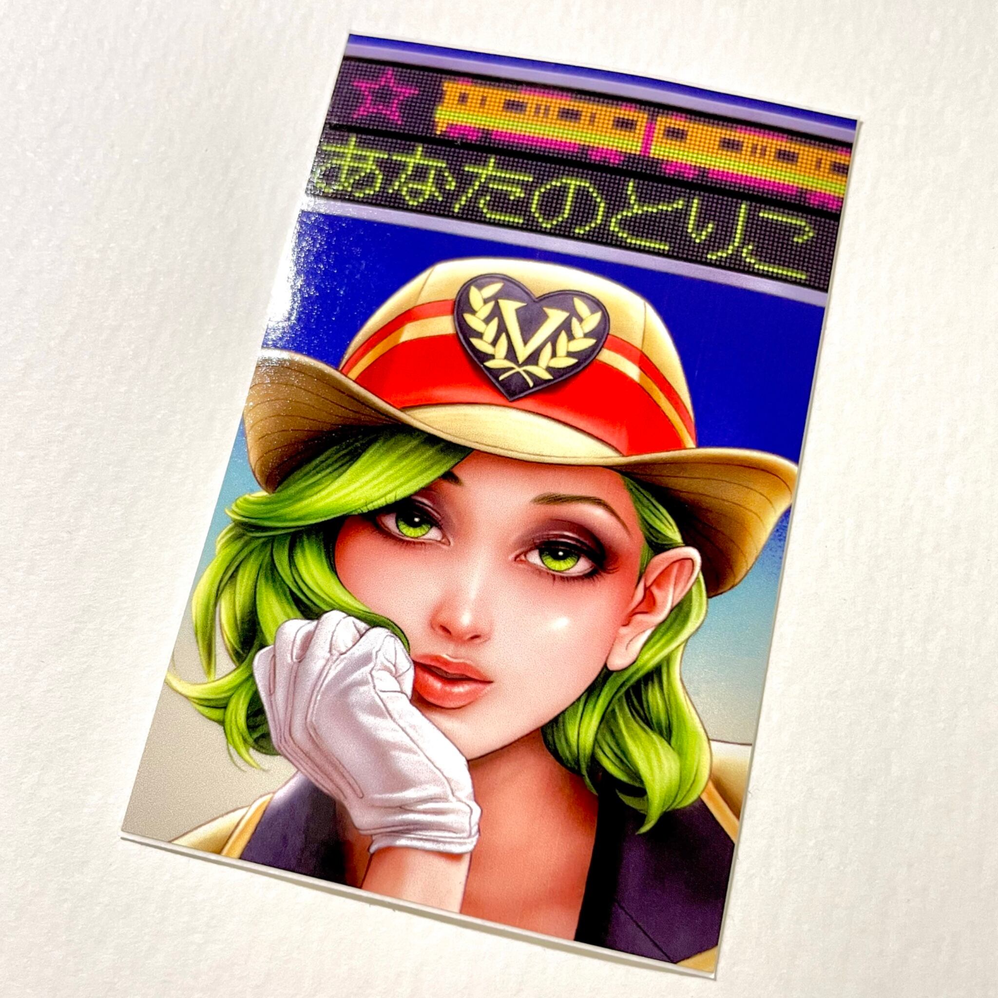 3番線で振り向いて ステッカーセット | 濱口健描画道場