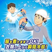 熱中対策 服の上から極寒スプレー せっけんの香り ジェット冷気で瞬間冷却 330ml 小林製薬