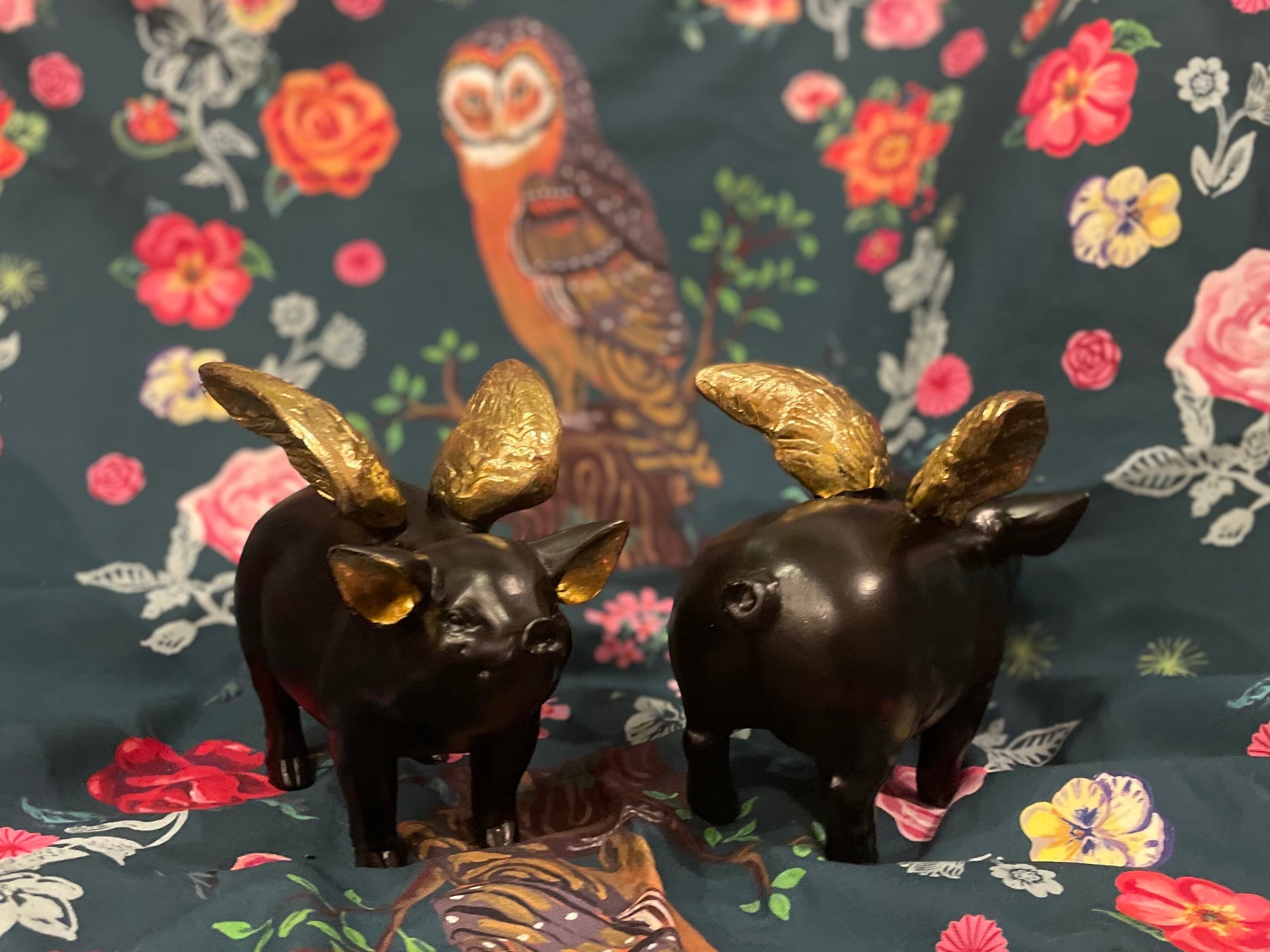 琉璃工房 ☆ガラスオブジェ☆天使の子ブタ☆flying pig motif 琉璃工房 ☆ガラスオブジェ☆天使の子ブタ☆flying pig motif Amazon