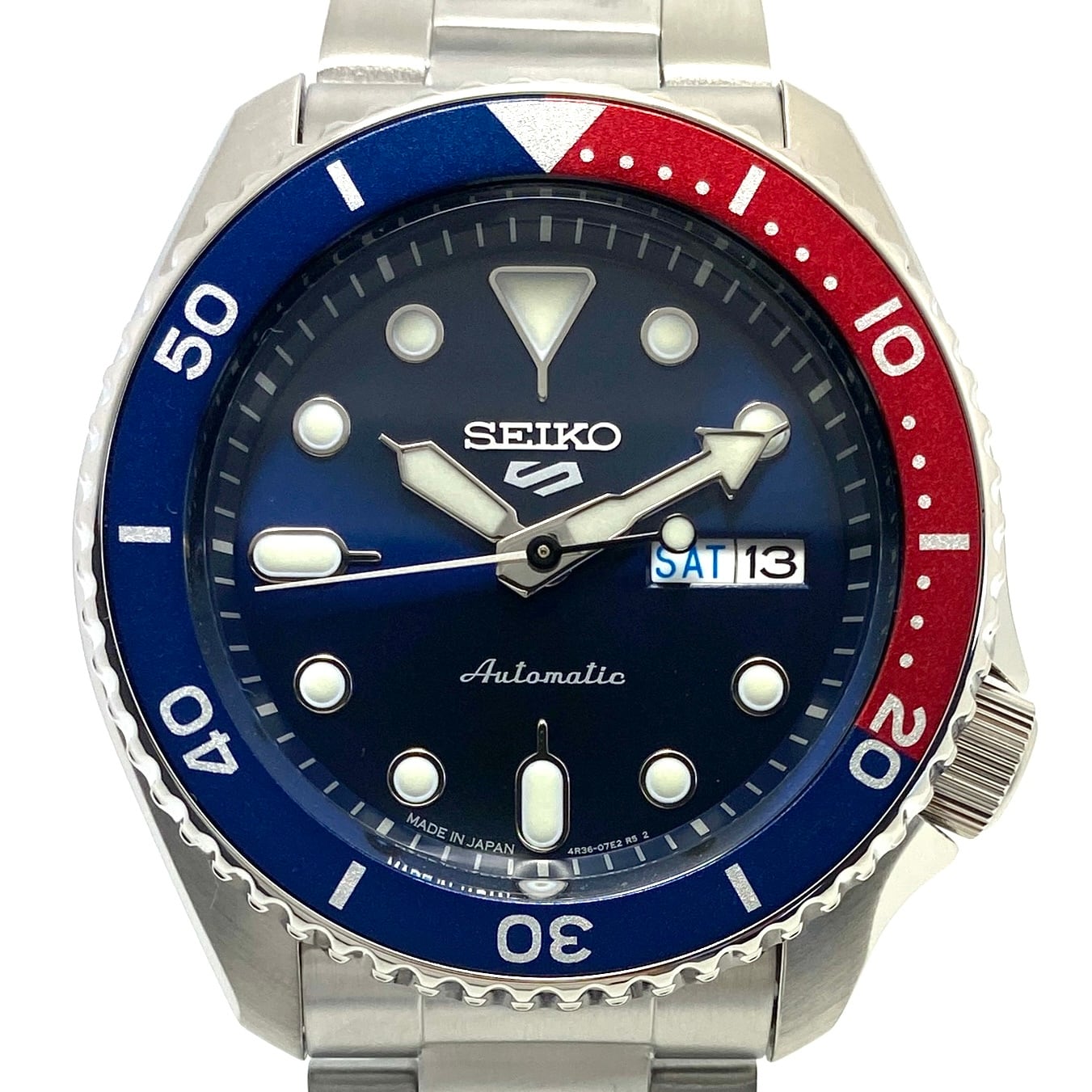 【未使用】腕時計 メンズ セイコー SEIKO 5スポーツ SKX series SBSA003 4R36-07G0 自動巻 ネイビー ペプシカラー 裏スケ デイデイト 未使用】腕時計 メンズ セイコー SEIKO 5スポーツ SKX series SBSA003
