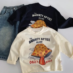 【KID】秋新作アルファベットプリント長袖Tシャツ キッズ男の子