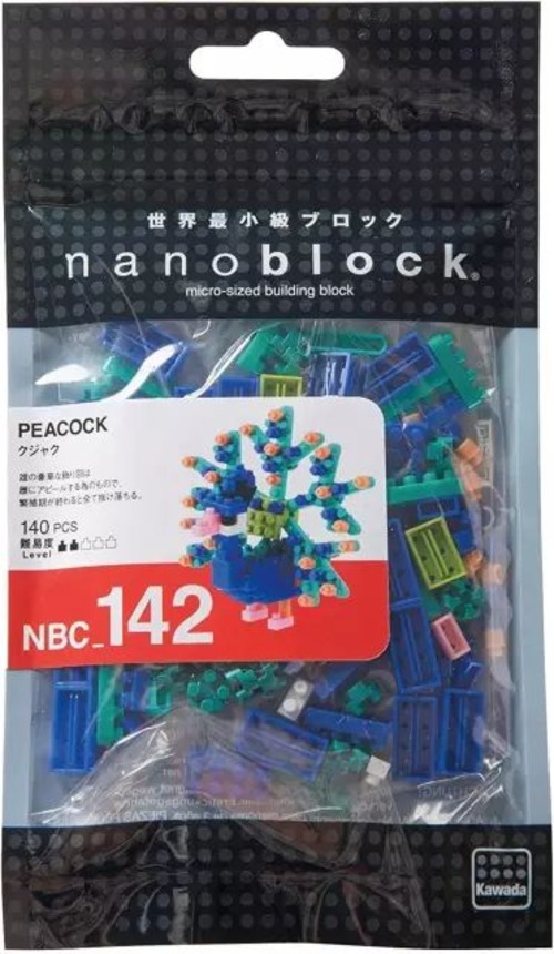 カワダ ナノブロック 【クジャク】 NBC_142