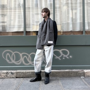 【タイムセール】222ASF01　Long scarf 'pillow pockets' 　ストール