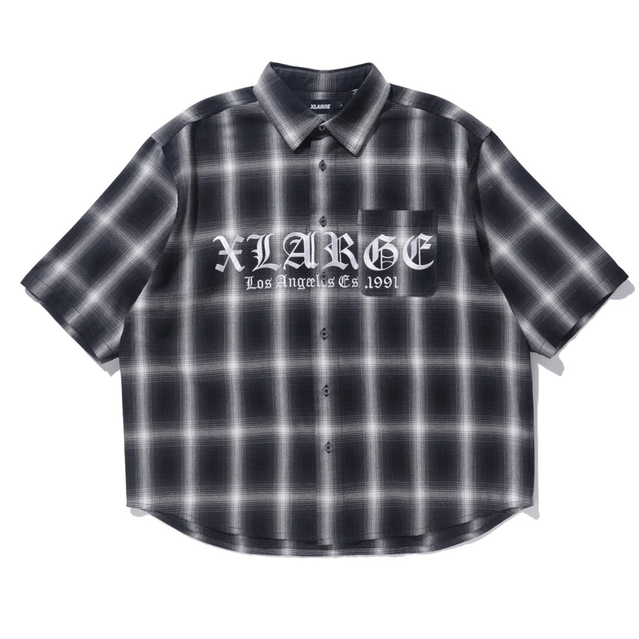 【XLARGE】OLD ENGLISH S/S PLAID SHIRT【エクストララージ】