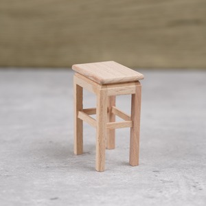 020-30058　ミニチュア家具　table&chair　スツール　レクタングル　ハイタイプ