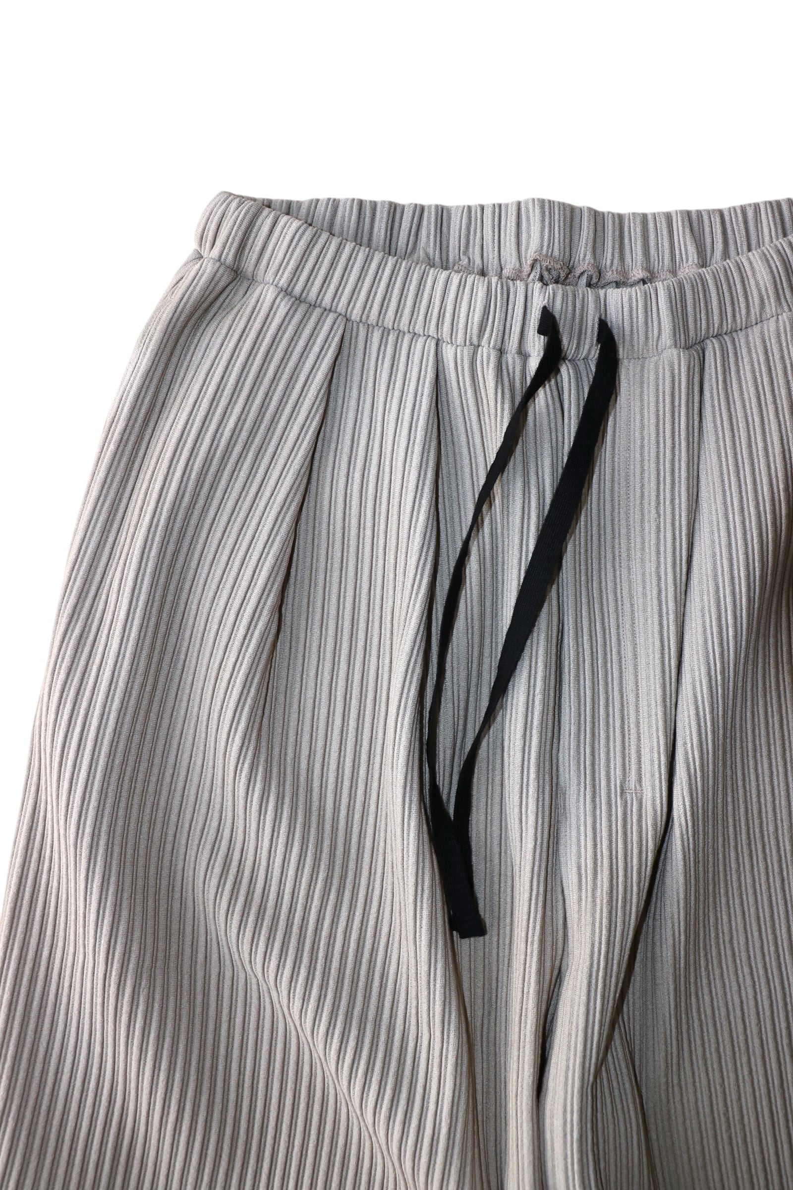 Ancellm -WRINKLED STRIPE TUCK SHORT PANTS- / ANC-PT125