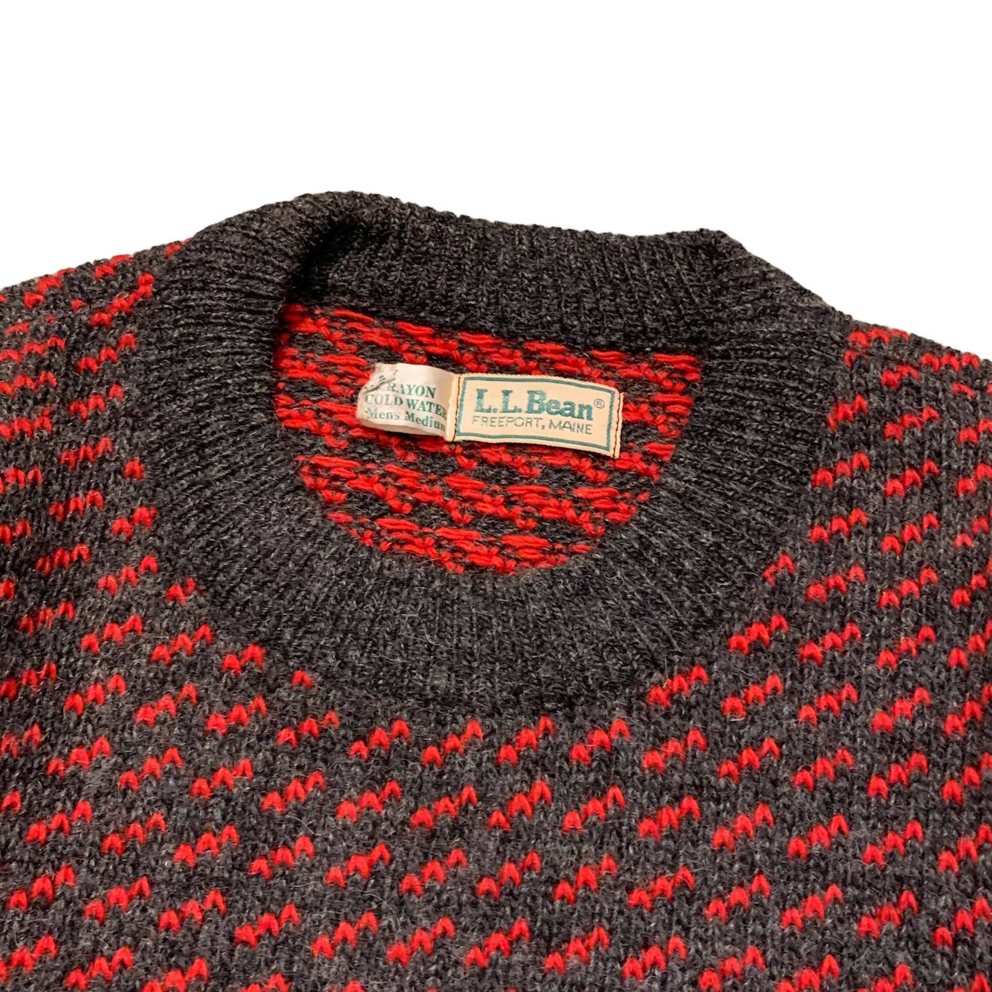 's ノルウェー製 LL Bean BIRDS EYE Sweater M / エルエルビーン