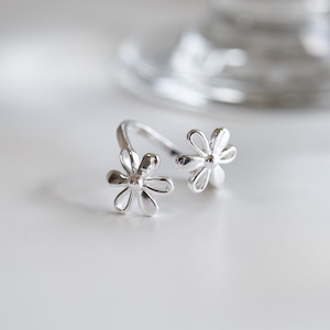 silver925 flower ring R188