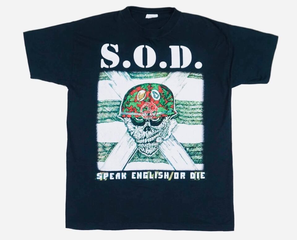 S.O.D. エスオーディー 90s tシャツ