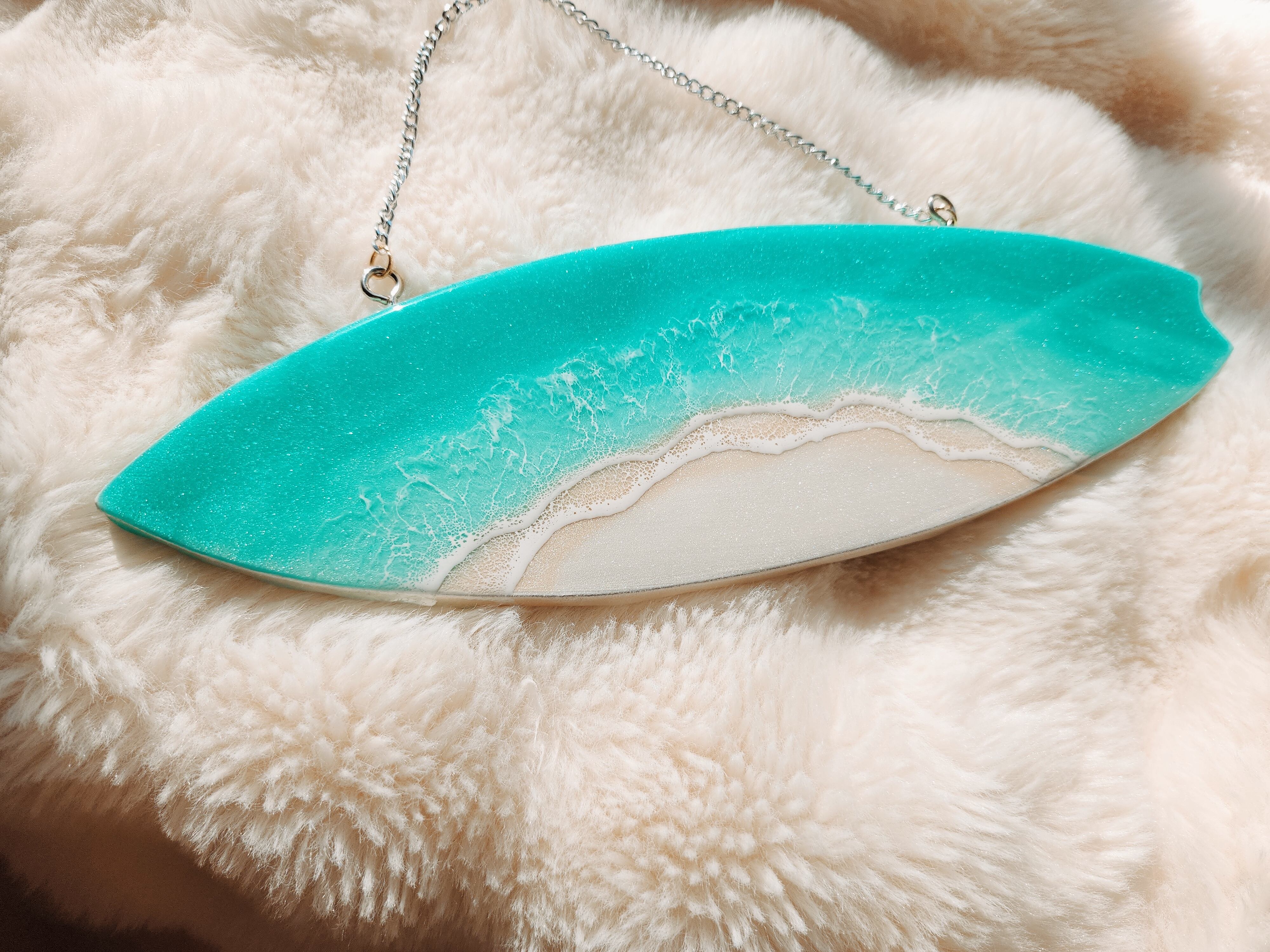 425.オーシャンレジンアート サーフボード型