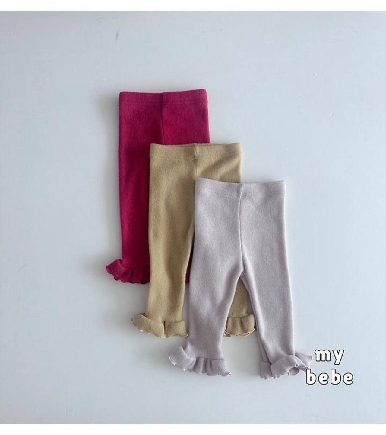 韓国子供服 / 26winter / my bebe / フリルレギンス / キッズ / 冬服 *XS~XL*