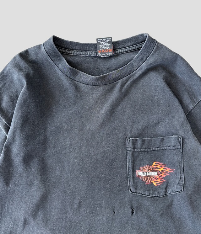 -Harley Davidson- Vintage 00s L Long Sleeve Print T-shirt made in USA