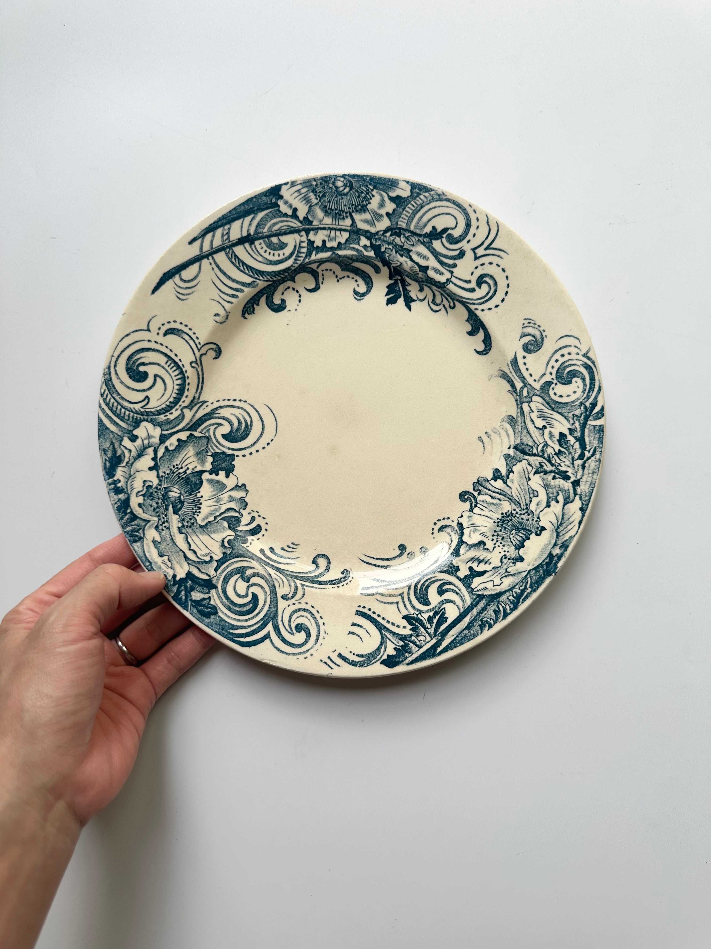 クレールフォンテーヌ フランス アンティーク プレート 皿 ビンテージ