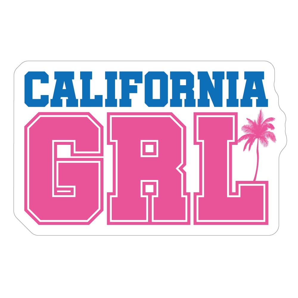 260　CALIFORNIA GIRL "California Market Center"　アメリカンステッカー　スーツケース　シール
