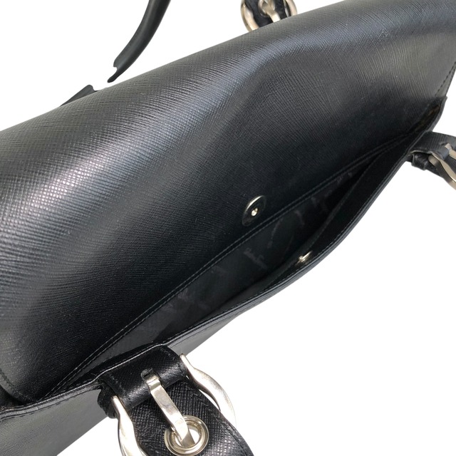 Salvatore Ferragamo サルヴァトーレ フェラガモ ハンドバッグ ブラック ガンチーニ レザー 7wdsnj