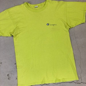 1980s CHAMPION TEE LIME GREEN L