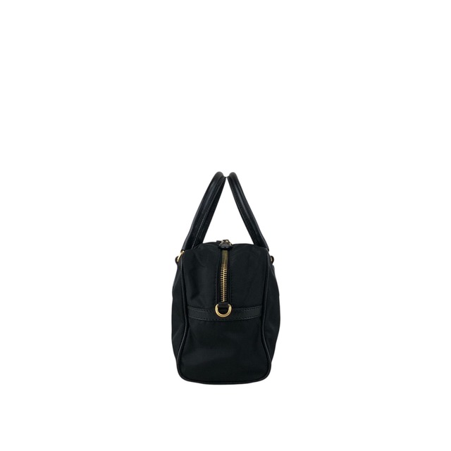 PRADA プラダ ショルダーバッグ ブラック サフィアーノ 2WAY ミニボストン vintage ヴィンテージ オールド 8z5ju7