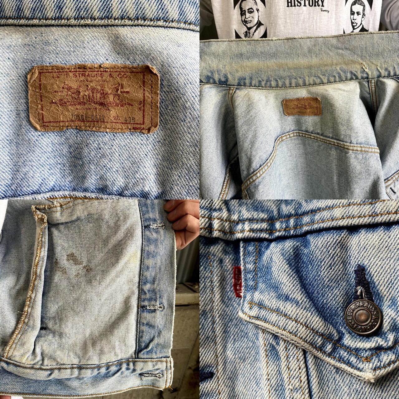 80年代 ビンテージ USA製 Levi's リーバイス 70506 0214 デニム