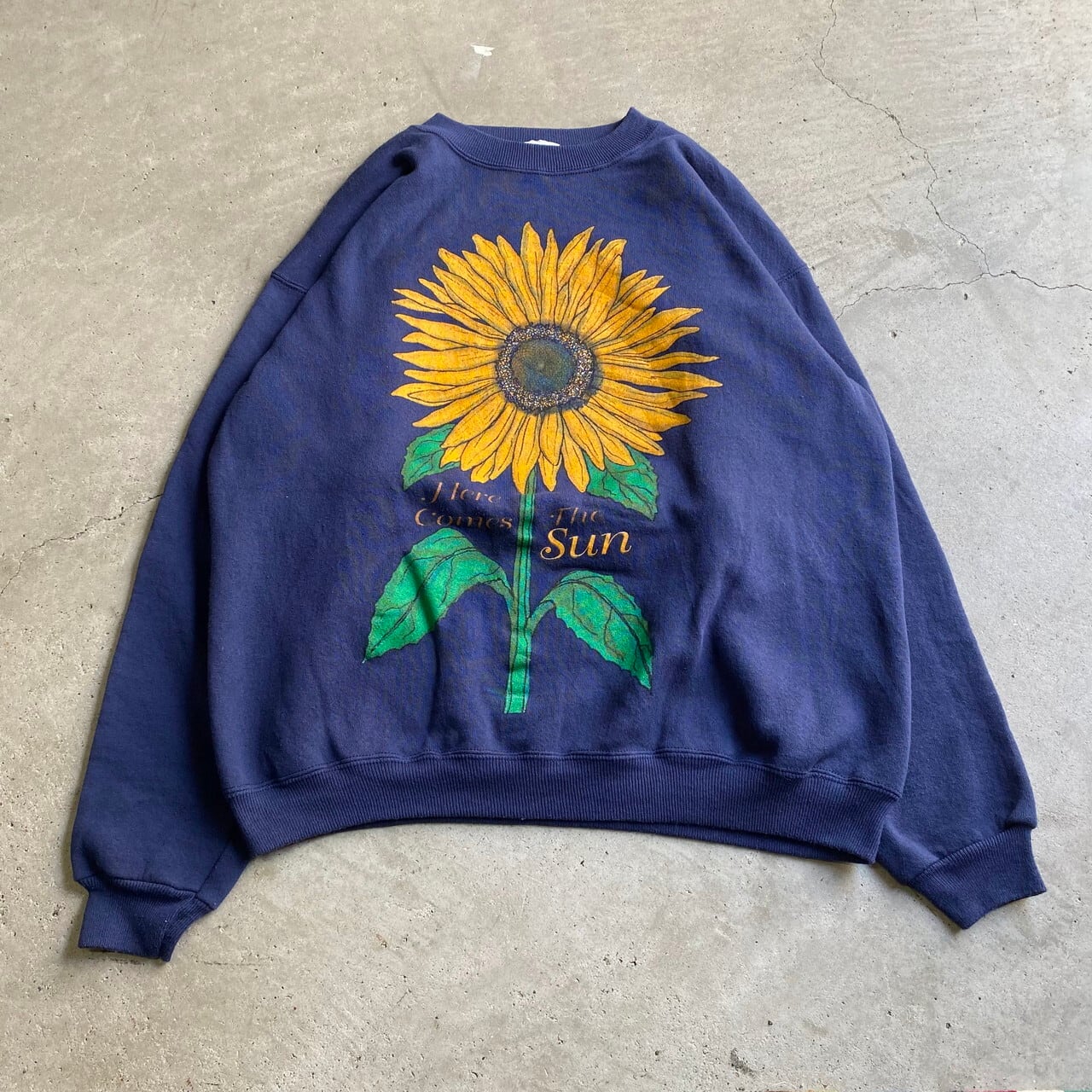 ひまわり　sunflower スウェット　90s ヴィンテージ