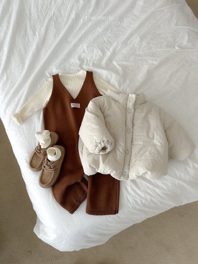 minirobe25wn_Teddy Knit Overall